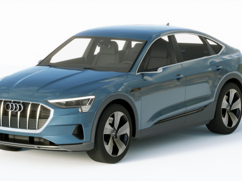 Audi E-Tron Sportback 2021 3D Модель