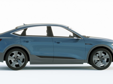 Audi E-Tron Sportback 2021 3D Модель