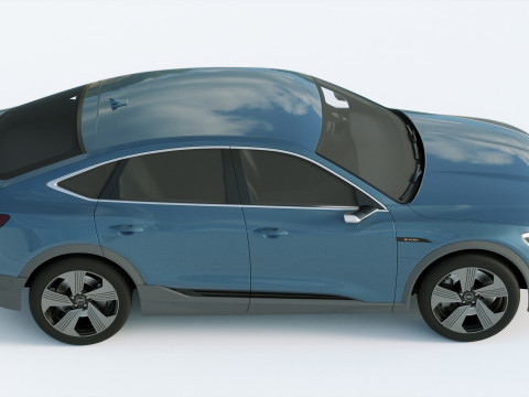 Audi E-Tron Sportback 2021 3D Модель