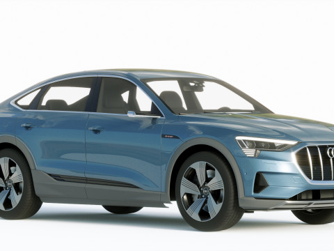 Audi E-Tron Sportback 2021 3D Модель