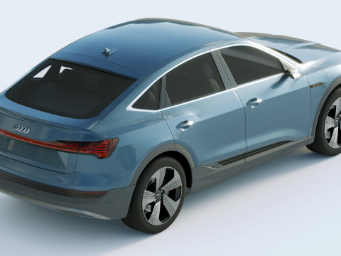 Audi E-Tron Sportback 2021 3D Модель