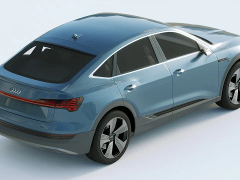 Audi E-Tron Sportback 2021 3D Model