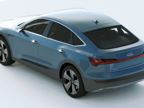 Audi E-Tron Sportback 2021 3D Модель