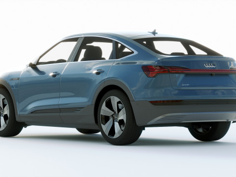 Audi E-Tron Sportback 2021 3D Модель