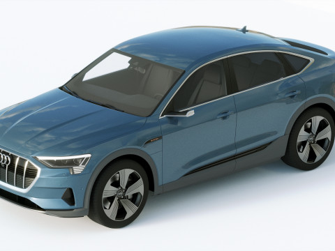 Audi E-Tron Sportback 2021 3D Модель
