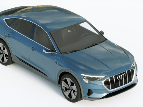 Audi E-Tron Sportback 2021 3D Модель