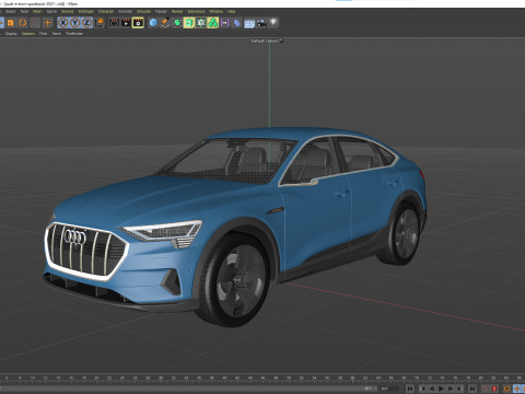 Audi E-Tron Sportback 2021 3D Модель