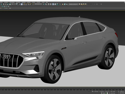 Audi E-Tron Sportback 2021 3D Model