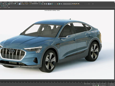 Audi E-Tron Sportback 2021 3D Model