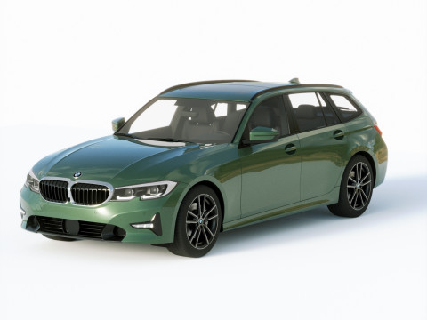 3-series touring g21 2020 3D मॉडल