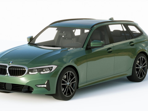 3-series touring g21 2020 3D मॉडल