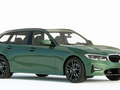 3-series touring g21 2020 3D मॉडल
