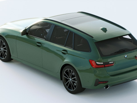 3-series touring g21 2020 3D मॉडल