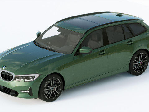 3-series touring g21 2020 3D मॉडल