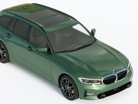3-series touring g21 2020 3D मॉडल