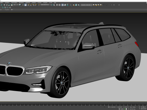 3-series touring g21 2020 3D मॉडल