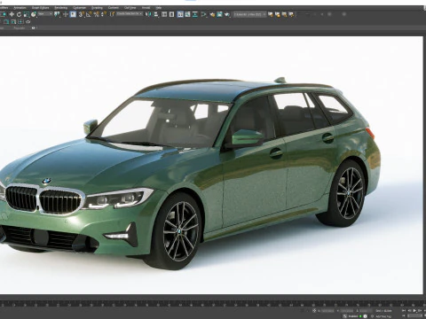 3-series touring g21 2020 3D Model