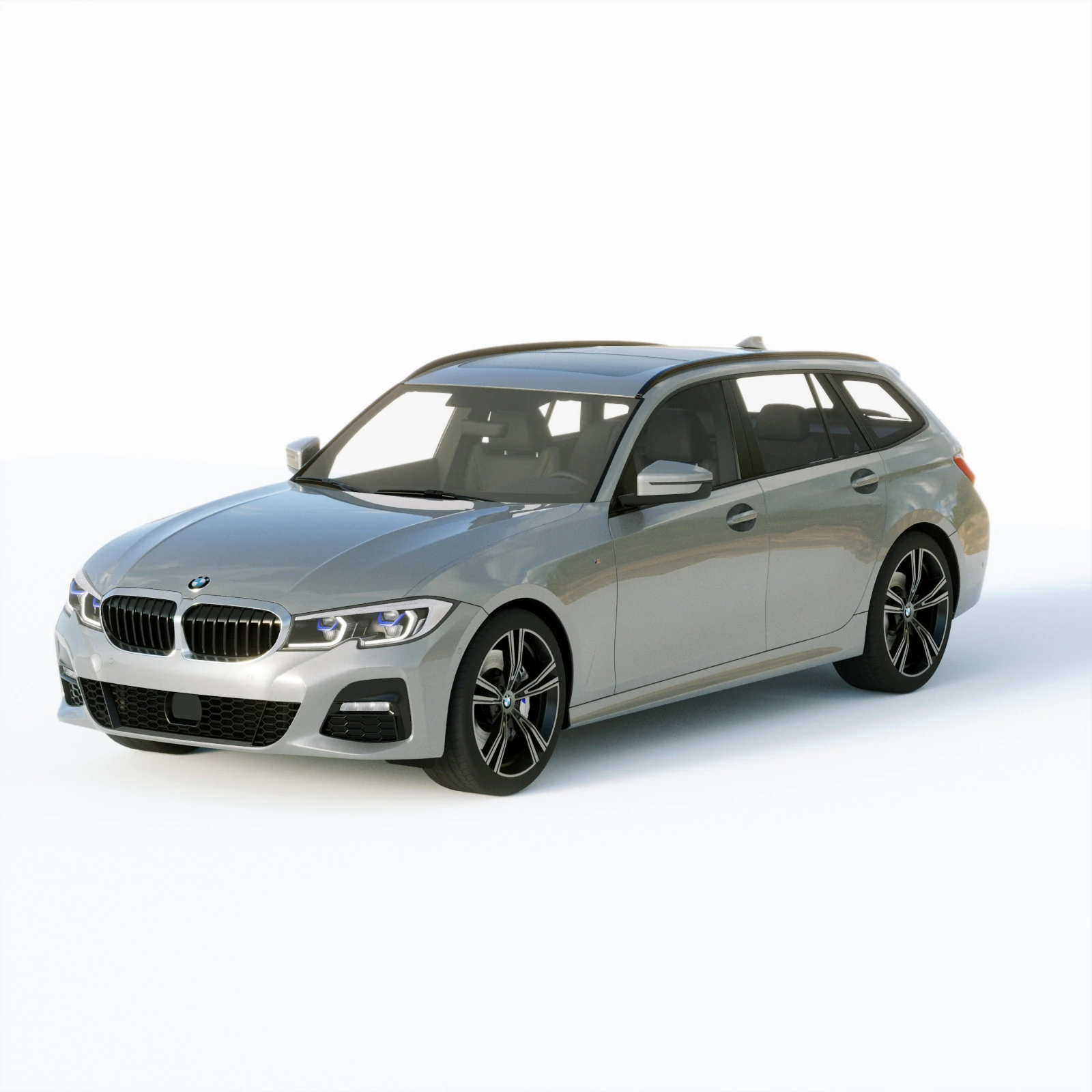 3-series touring g21 2020 3D Model .c4d .max .obj .3ds .fbx .stl .blend 