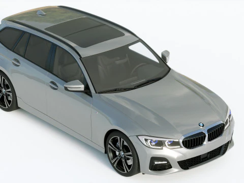 3-series touring g21 2020 3D Model