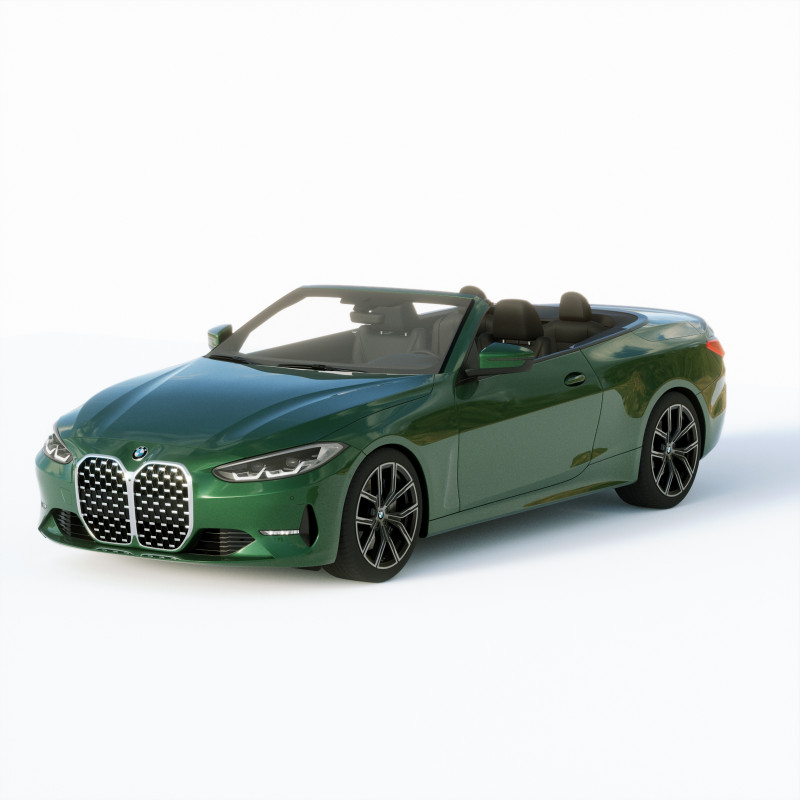 4-series Convertible 2021 3D 모델 .c4d .max .obj .3ds .fbx .stl .blend