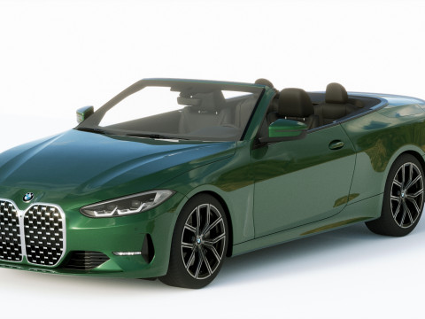 4-series Convertible 2021 3D 모델