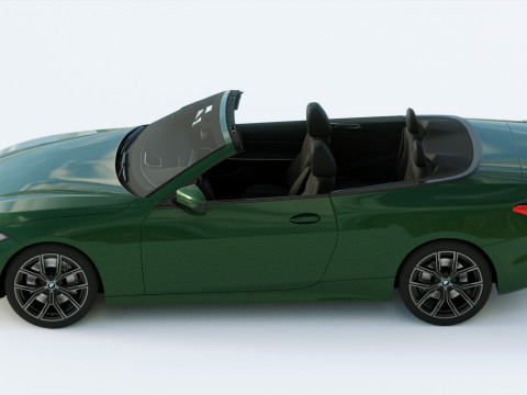 4-series Convertible 2021 3D 모델