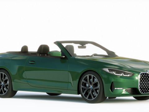 4-series Convertible 2021 3D 모델