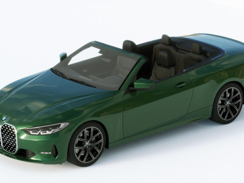 4-series Convertible 2021 3D 모델