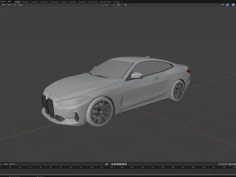 4-series coupe 2021 3D Model