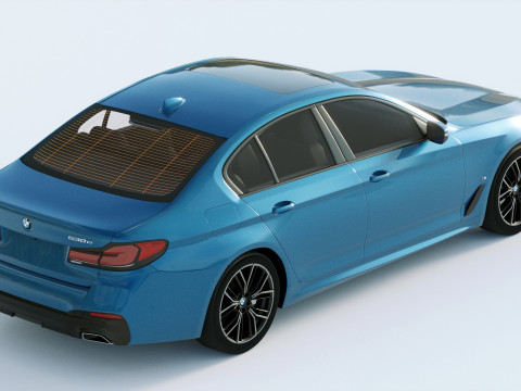 5-series g30 m sport 2021 3D Modell