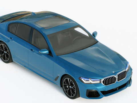 5-series g30 m sport 2021 3D Modell