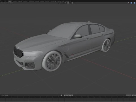 5-series g30 m sport 2021 3D Model