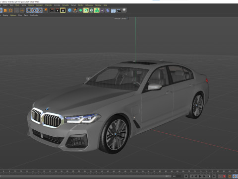 5-series g30 m sport 2021 3D Modell