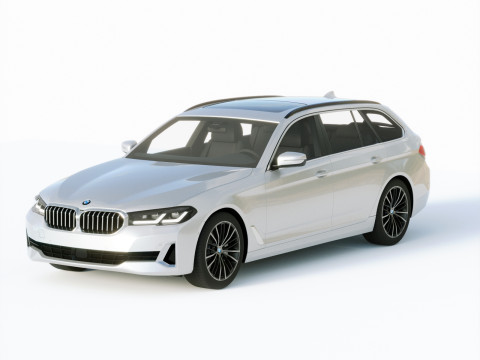 5-series touring g31 2021 3D मॉडल