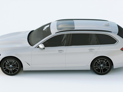 5-series touring g31 2021 3D Model