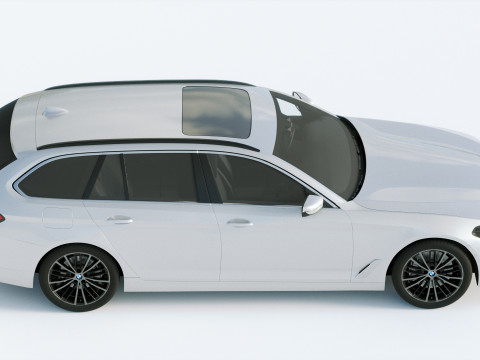 5-series touring g31 2021 3D Model