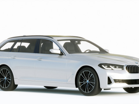 5-series touring g31 2021 3D Model