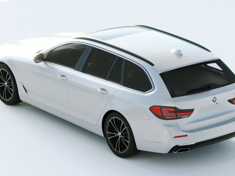 5-series touring g31 2021 3D Model