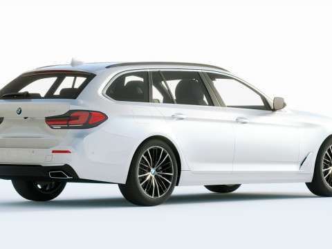 5-series touring g31 2021 3D Model