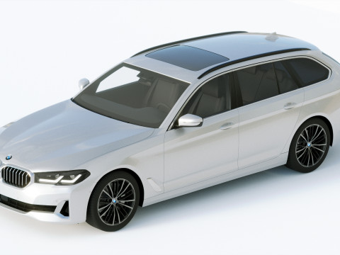 5-series touring g31 2021 3D Model
