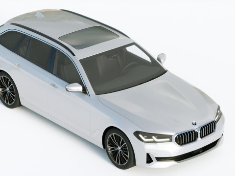 5-series touring g31 2021 3D Model