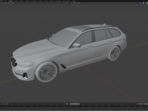 5-series touring g31 2021 3D Model