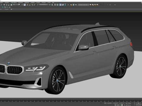 5-series touring g31 2021 3D Model