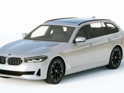 5-series touring g31 2021 Modelo 3D