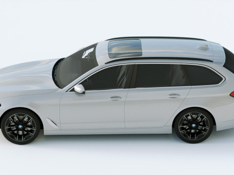 5-series touring g31 2021 Modelo 3D