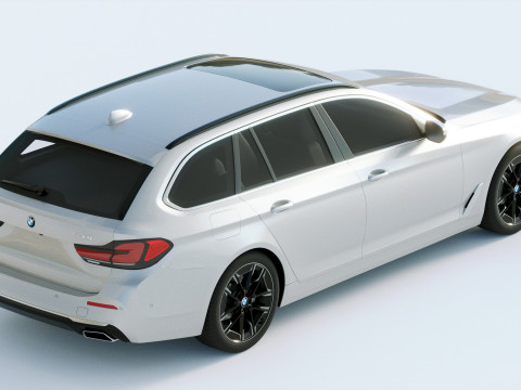 5-series touring g31 2021 Modelo 3D