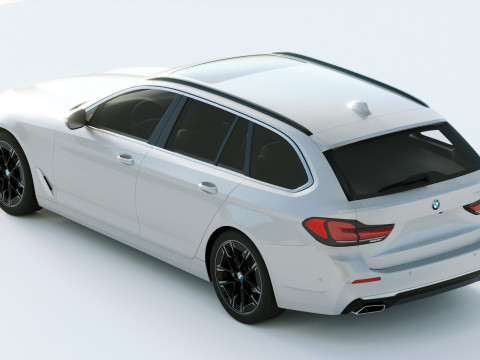 5-series touring g31 2021 Modelo 3D