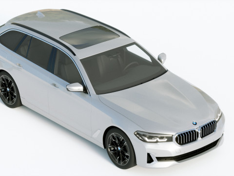 5-series touring g31 2021 Modelo 3D