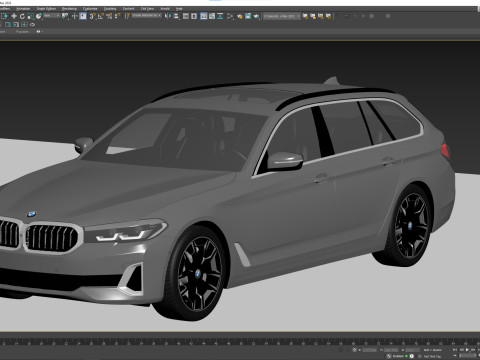 5-series touring g31 2021 Modelo 3D