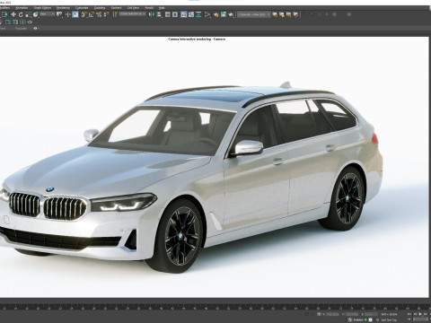 5-series touring g31 2021 Modelo 3D